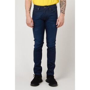 Gas Cotton Slim Fit Jeans Men Blue Bottoms